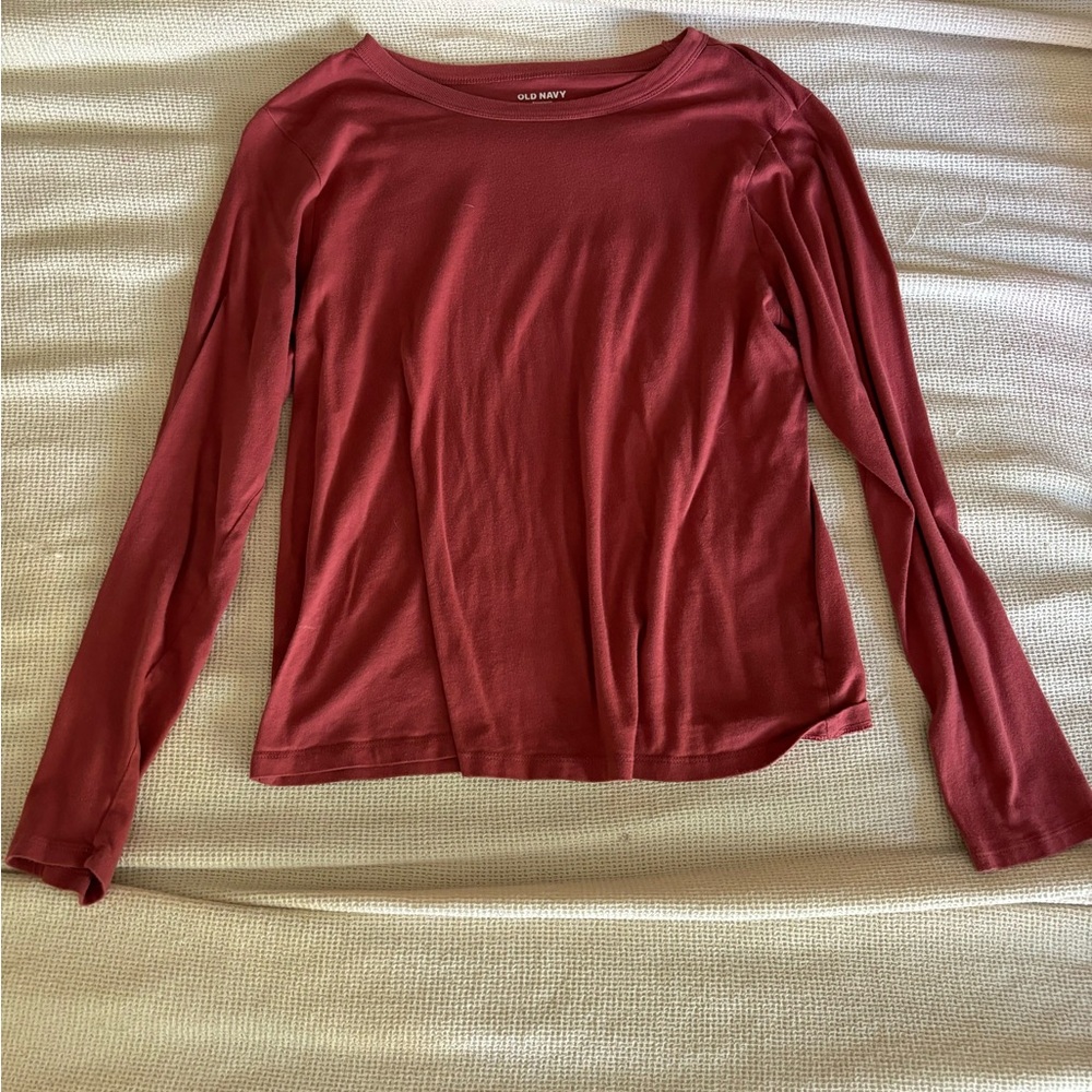 Old Navy Women's Pink Long Sleeve Tee